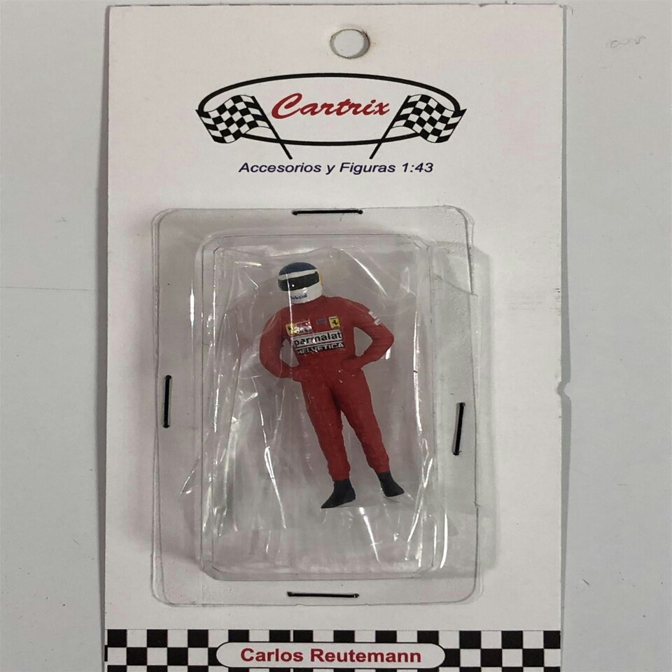 image 1 of Carlos Reutemann Ferrari 1:43 Scale Racing Figure Cartrix CT05