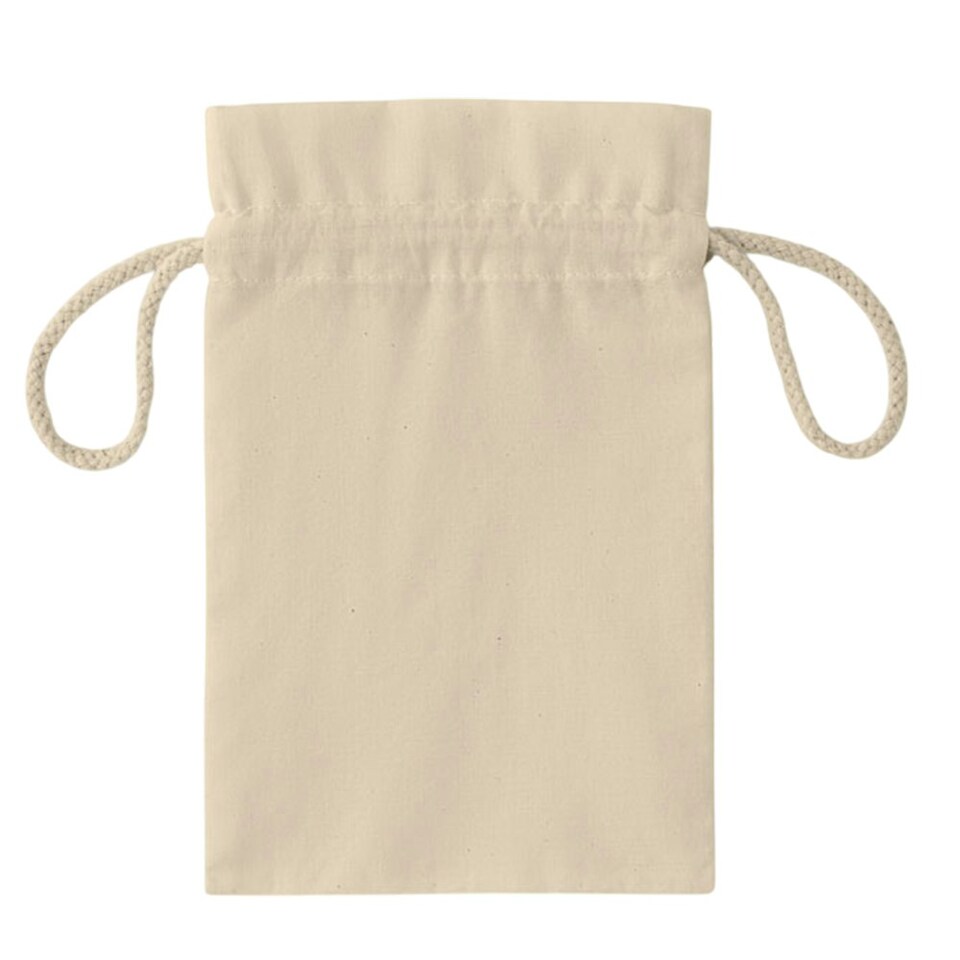 image 1 of MidOcean Taske Cotton Drawstring Bag - Beige - 47cm x 30cm Brown