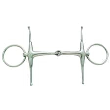 Korsteel Stainless Steel Jointed Fulmer Snaffle Bit - Silver - 5in