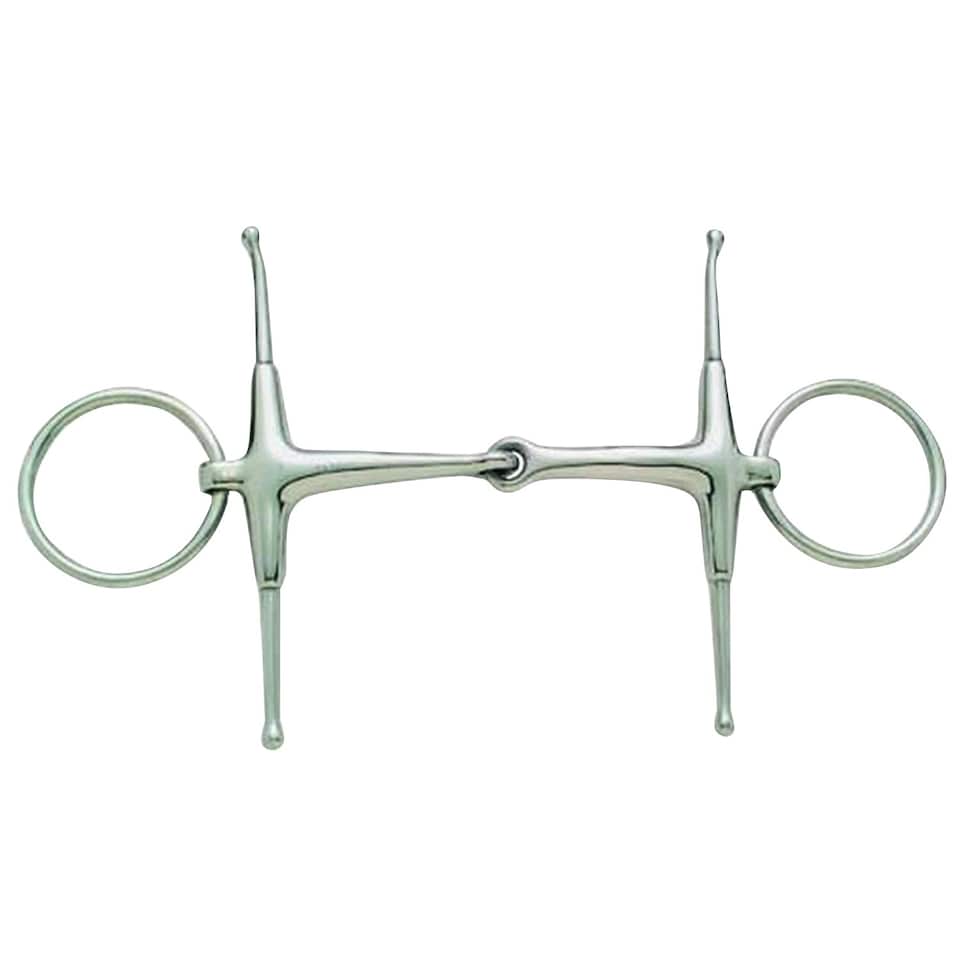 image 1 of Korsteel Stainless Steel Jointed Fulmer Snaffle Bit - Silver - 5in