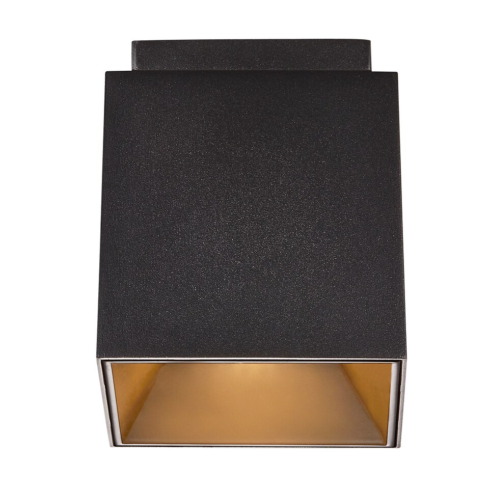 image 1 of Nordlux Ethan Indoor Spot Light Black Aluminium GU10 Gold Inner - Mains Powered, IP20