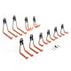 image 1 of VonHaus 10 Wall Mounted Tool Garage Hooks for Shed Storage