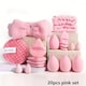 image 1 of Pink 40pc Makeup Kit - Complete Set with Soft Brushes Beauty Blender & More | Pink | 40