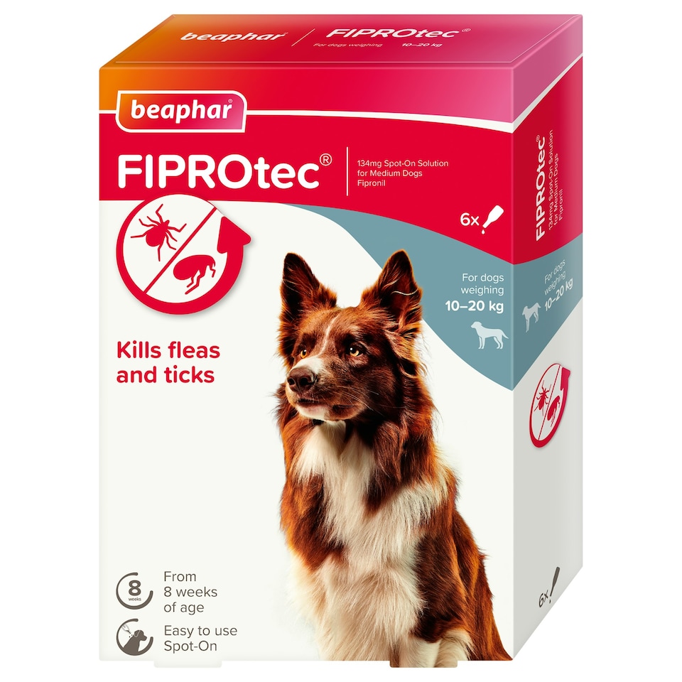 Beaphar Fiprotec Spot On Mediumium Dog 6 Treatment