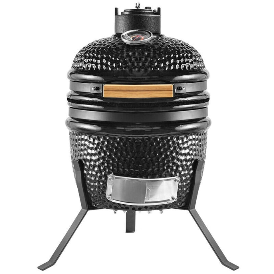 image 1 of Kamado Egg Ceramic Charcoal BBQ Barbecue Grill Roaster Smoker 13″