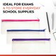 image 4 of Pack of 48 Janrax 13x5" Green Zip Clear Exam Pencil Cases