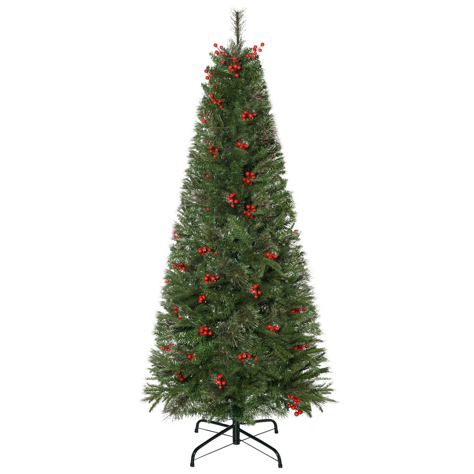 5ft Artificial Christmas Tree Holiday with Pencil Shape Tesco