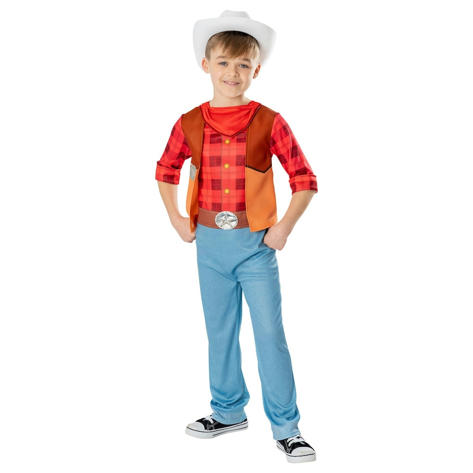Dino Ranch Childrens/Kids Jon Cassidy Costume - Red/Orange/Blue - 2-3 Years 2