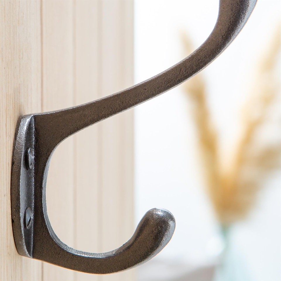 image 1 of Hammer & Tongs Hat & Coat Hook - W40mm x H105mm - Black