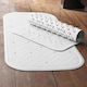 image 4 of Vision Essentials Anti-Slip Rubber Rectangular Bath Mat White | White | One Size