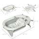 image 7 of HOMCOM Foldable Baby Bath Tub Ergonomic with Temperature-Induced Water Plug