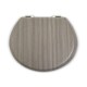 image 1 of Interiors by Premier Grey Wood Toilet Seat, Oval Toilet Seat With Scratch-Resistant Veneer Lid, Ideal For Closet Seat Replacement