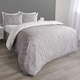 image 2 of OHS Geometric Reversible Print Duvet Cover and Pillowcase Set, Single - Grey