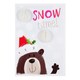 image 5 of Christmas Card Snow Time Cute Bear in a Santa Hat