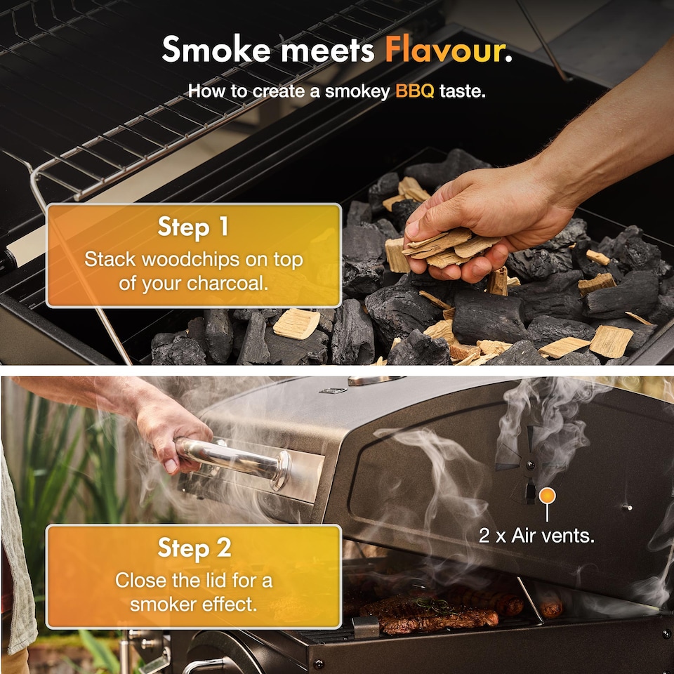 image 1 of VonHaus Charcoal BBQ XXL Portable Barbecue