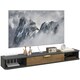image 1 of HOMCOM 140 cm Floating TV Unit with Storage Entertainment Media Console Grey 