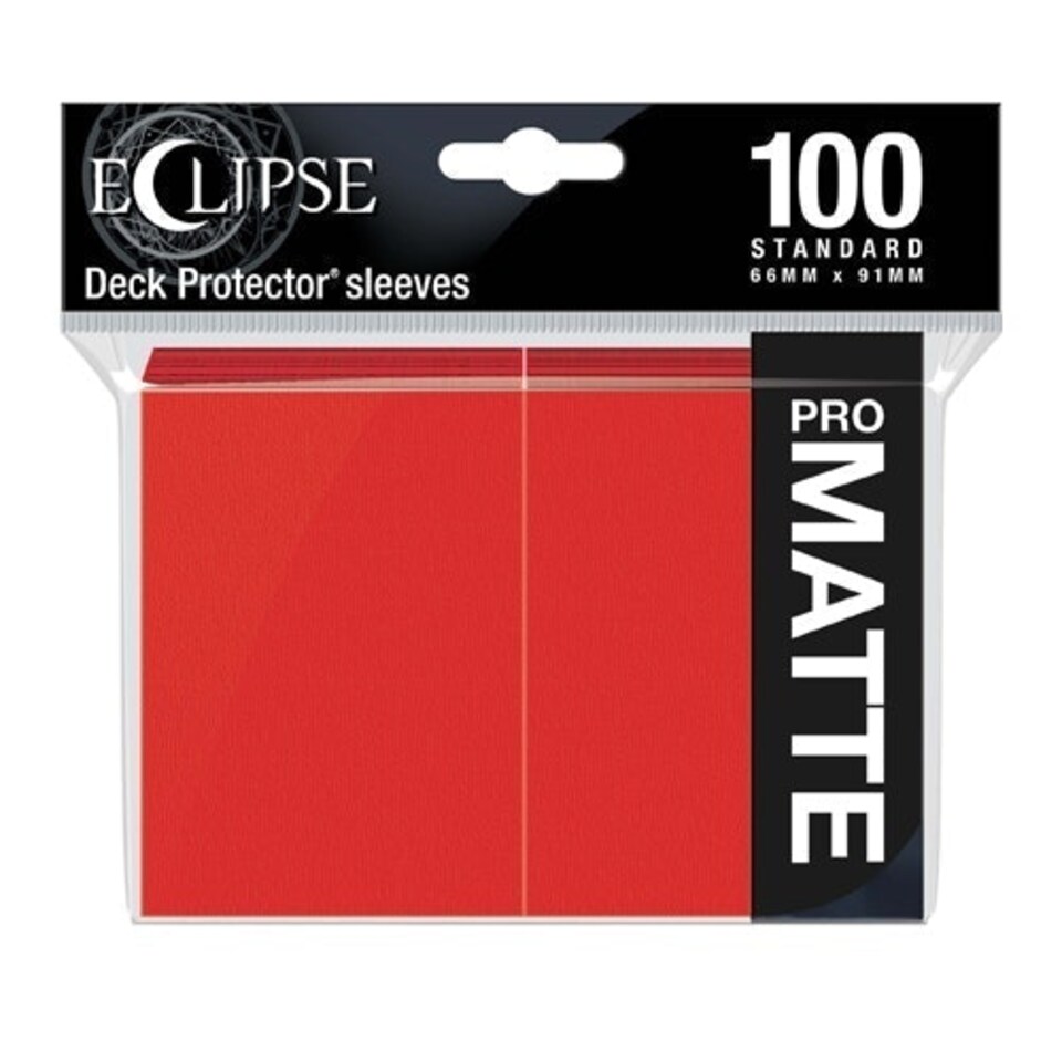 Ultra PRO - Eclipse Matte Standard Sleeves (100) - Apple Red