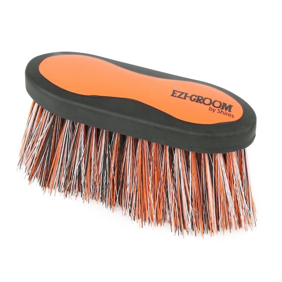 image 1 of Shires Ezi-Groom Long Bristle Dandy Brush Orange | Size: Large
Colour: Orange