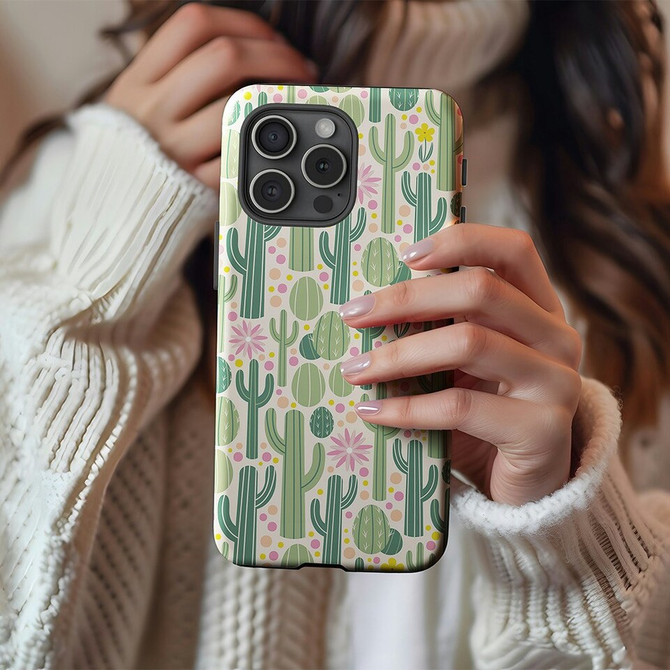 image 1 of Cactus Jack Phone Case | Green | Galaxy S24
Tough | Galaxy S24
Tough