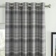 image 6 of Carnoustie Eyelet Blackout Curtains - Grey - 117cm x 183cm
