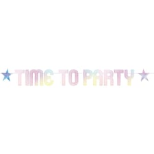 Amscan Girls Rule Letter Banner - Pink/Yellow - 2.8m