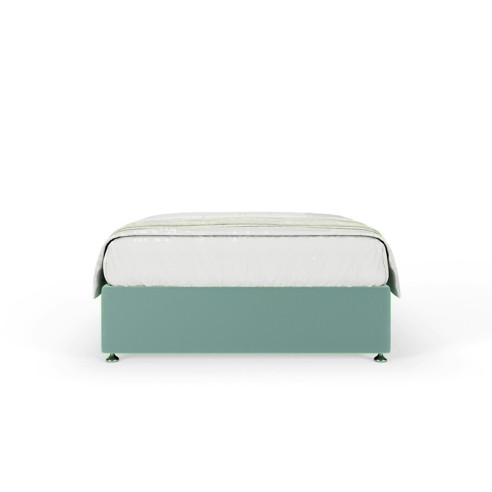 image 1 of Duckegg Plush Velvet No Drawer Divan Base Double