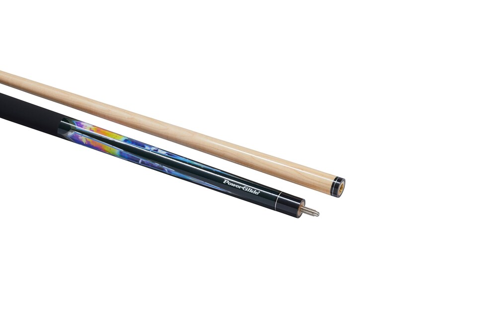 image 1 of Powerglide Psychedelic Pool Cue 10mm Maple Shaft Matt Grip
