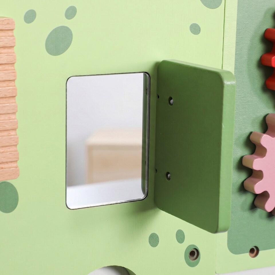 image 1 of AIYAPLAY Busy Board Panels Wall Mounted Dinosaur