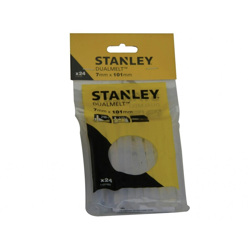 Stanley Hand Tools Dual Temperature Glue Sticks - Multi Colour - Mini sticks (24)