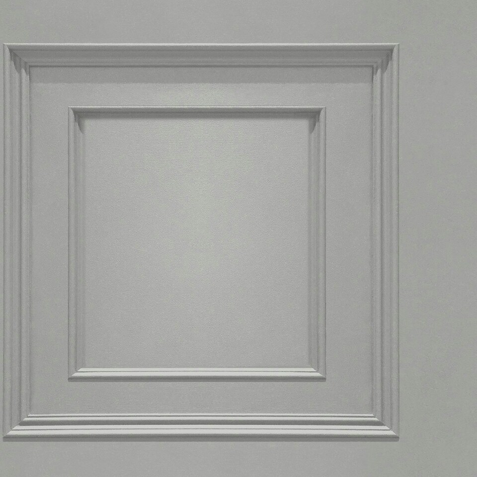 image 1 of Oliana Panel Grey Wallpaper Grey