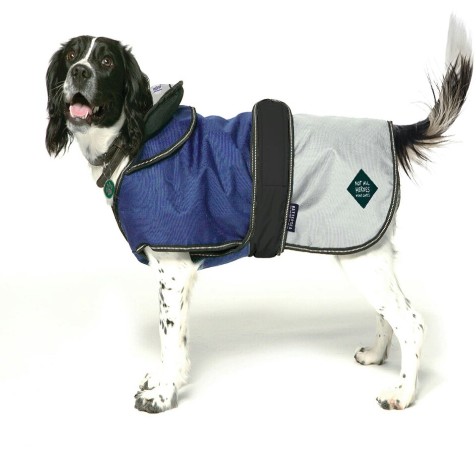 image 1 of Battersea 2in1 Dog Coat Blue 50cm/20"