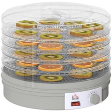 HOMCOM 5 Tier Food Dehydrator for Drying Fruit Meat Vegetable Pet Treat