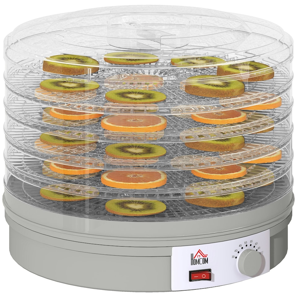image 1 of HOMCOM 5 Tier Food Dehydrator for Drying Fruit Meat Vegetable Pet Treat