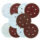 image 4 of 150mm Mixed Grit Hook And Loop Sanding Abrasive Discs Mixed Grit 200 Pack