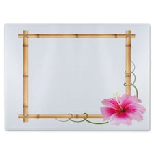 Bamboo Border Glass Chopping Board | Multi