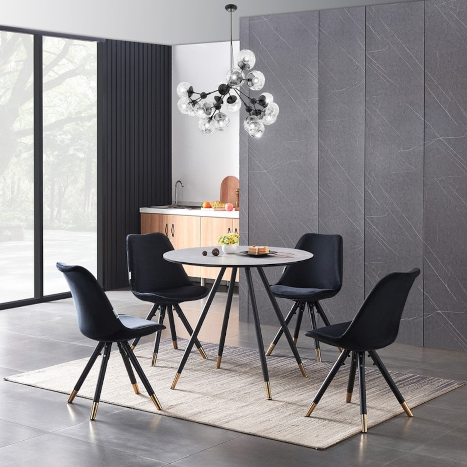 image 1 of Dorchester Lux Dining Table Single Grey