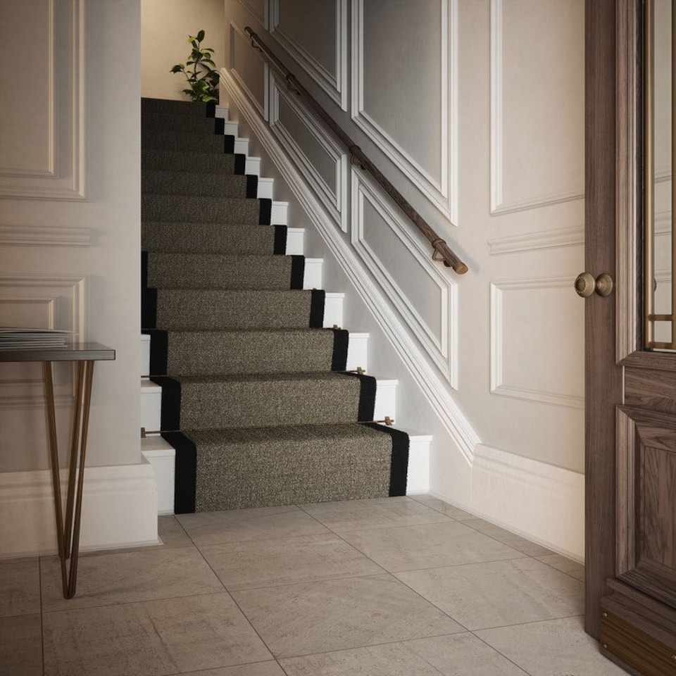 image 1 of Rothley Wooden Stair Handrail Kit Ebony Wood 3.6m