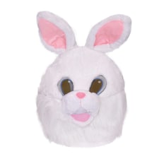 Bristol Novelty Unisex Adults Bunny Mascot Mask - White - One Size One Size
