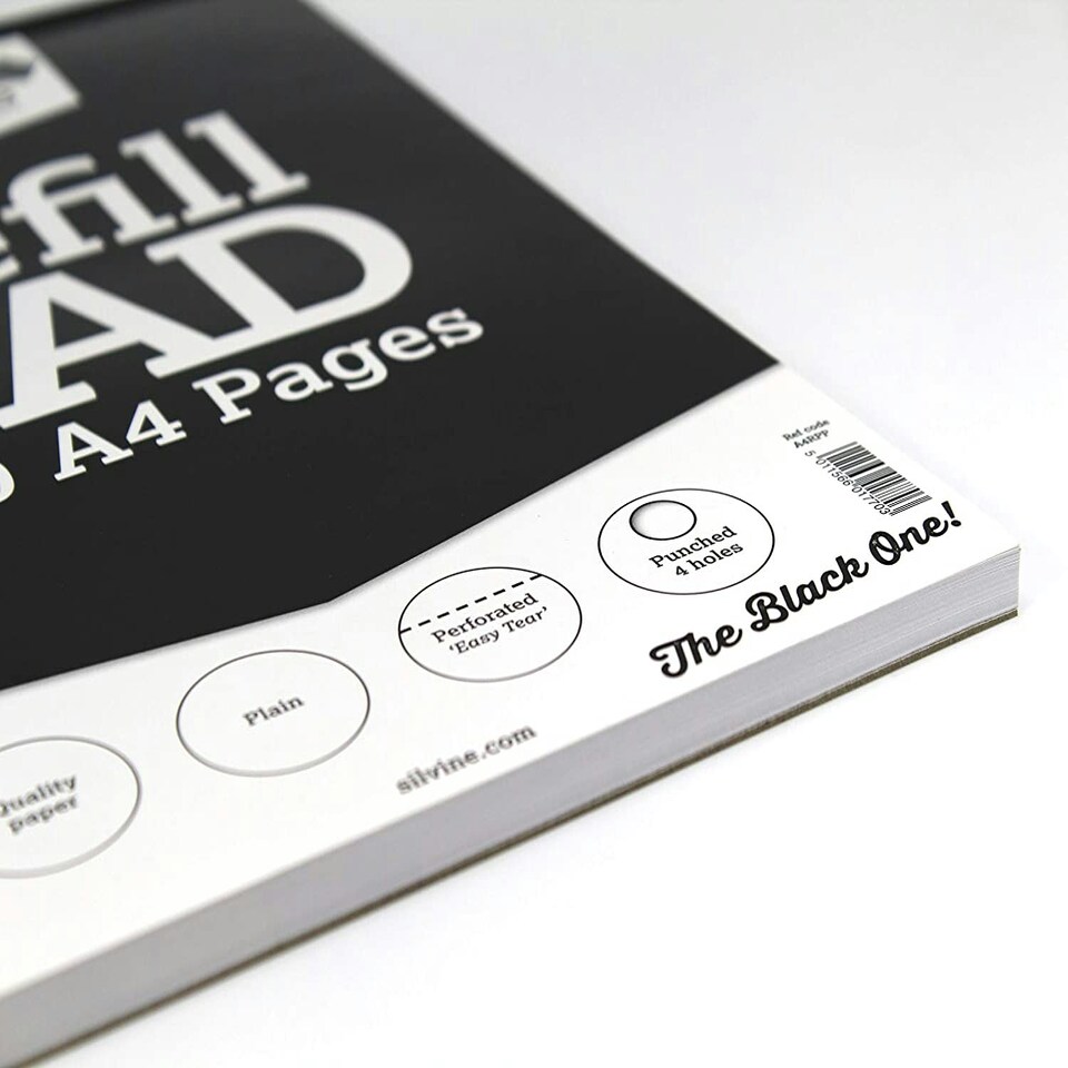 image 1 of 160 Plain White Pages A4 Refill Pad