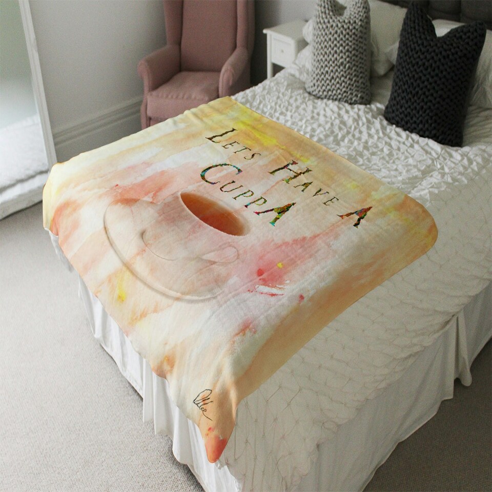 image 1 of LETS HAVE A CUPPA (Blanket)