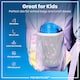 image 2 of Leak Proof Kids Water Bottle, BPA Free, 350ml (12oz) | Blue | Flamingos | One Size