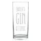 image 2 of Personalised Gin & Tonic Hi Ball Glass | Clear | 1