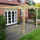 image 4 of Wall Mounted Premium Pergola - Wood - L180 x W180 x H270 cm - Light Green