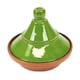 image 1 of Verano Spanish Ceramics Selena Glazed Tagine Dish - 27cm Green
