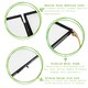 image 2 of Nicola Spring Hanging Metal Photo Frames Gallery Set - 5 Sizes - Black - Freestanding Picture Frame Display Frame Poster Frame Picture Display Black | S