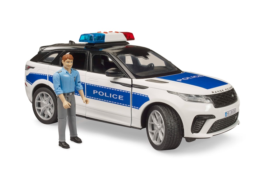 image 1 of Bruder Range Rover Velar Police with policeman Police Vehicle Playset