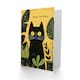 image 2 of Plant Lover Cute Black Cat Pet Botanical Yellow Arty All Occasion Birthday Card