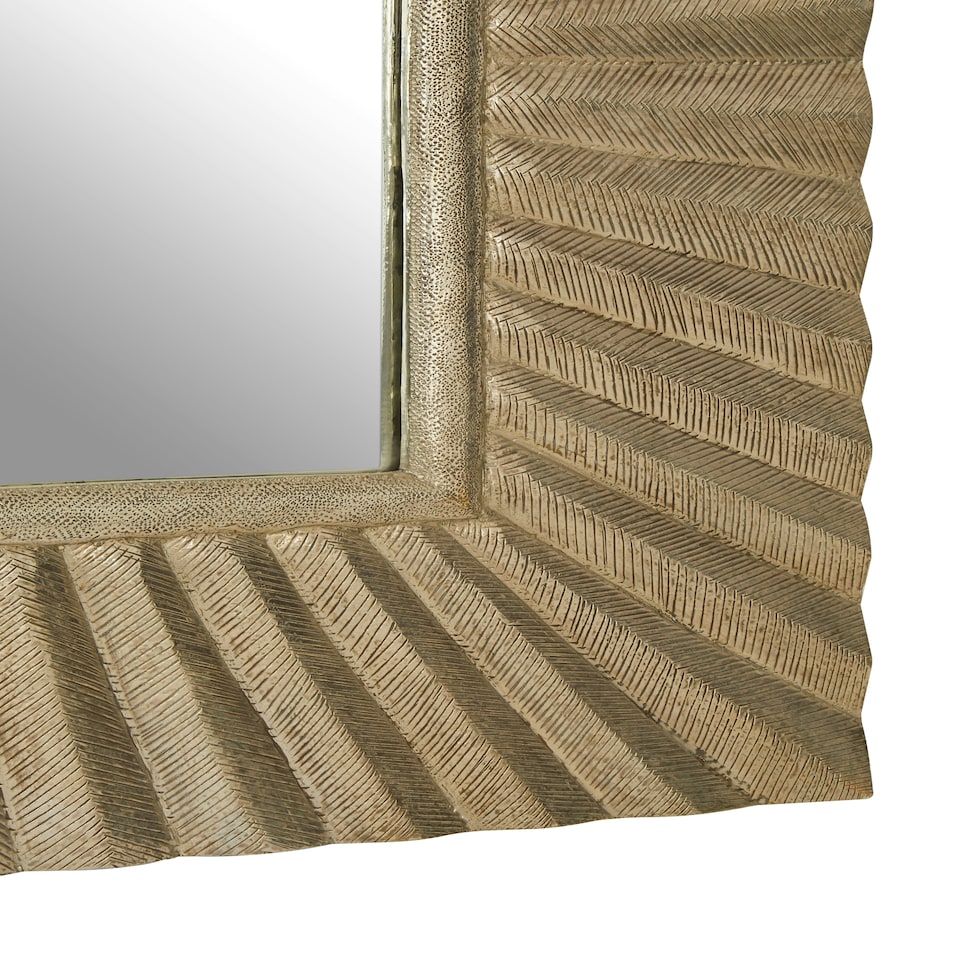 image 1 of Interiors by Premier Square Wall Mirror Silver