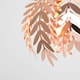image 3 of ValueLights Pinnate Copper Ceiling Pendant Light Shade with LED Bulb Copper