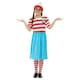 image 1 of Wheres Wally? Girls Deluxe Wenda Costume Set - White/Red/Blue - 7-9 Years | Multi | 7